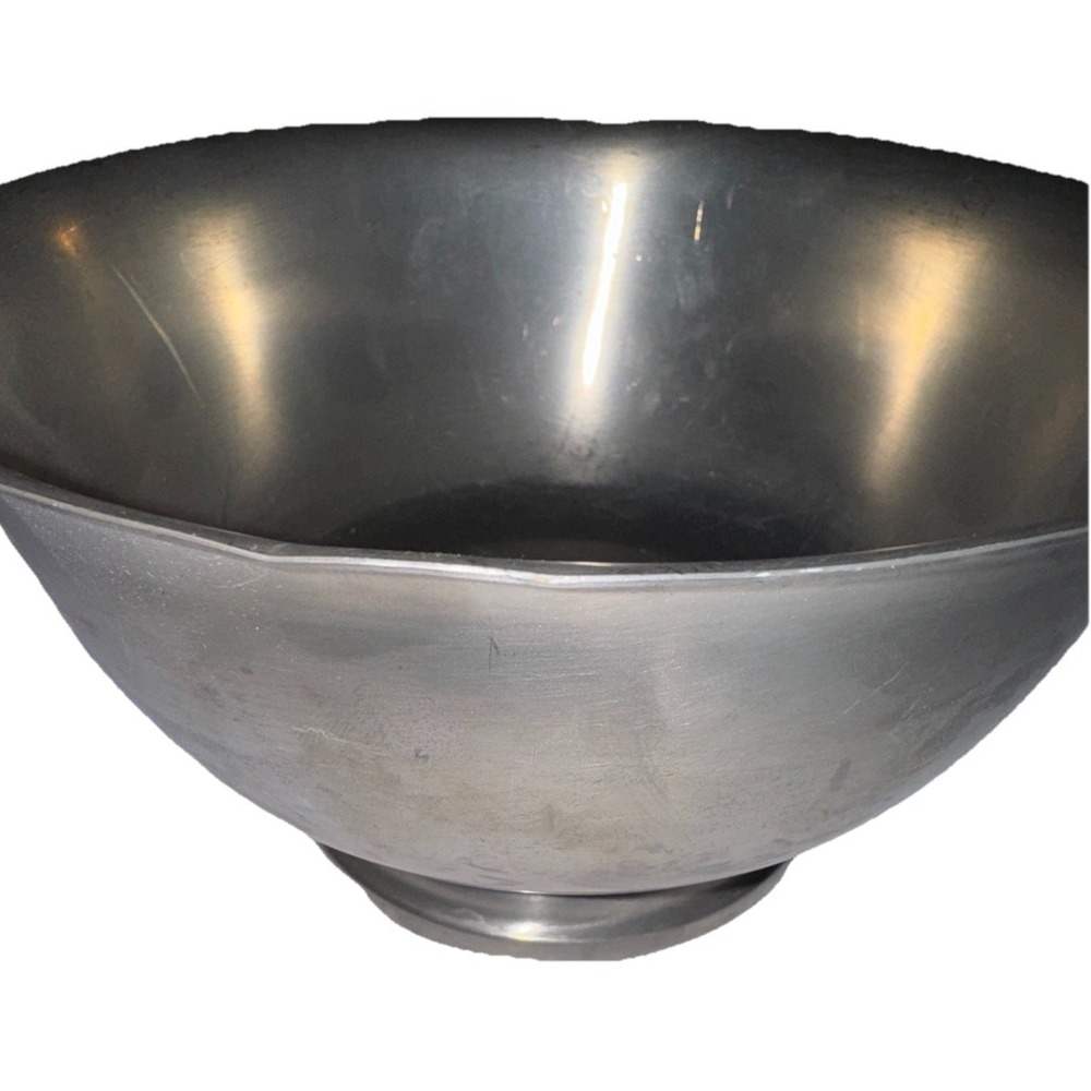 International Silver Pewter Revere Bowl Pedestal Base Vintage 276 35-3 Silver